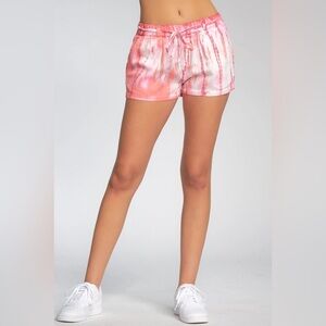 Elan Tie Die Drawstring Waist Shorts